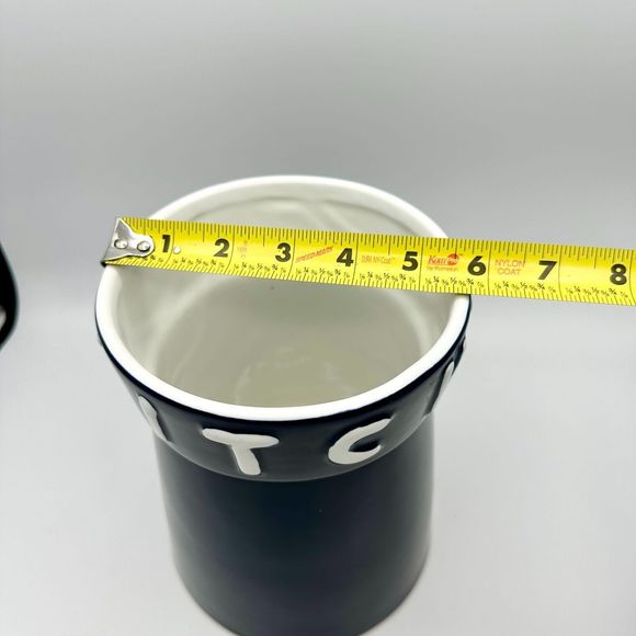 Home Essentials & Beyond Kitchen Utensil Jar Holder Canister Organizer Navy Blue - Picture 8 of 8